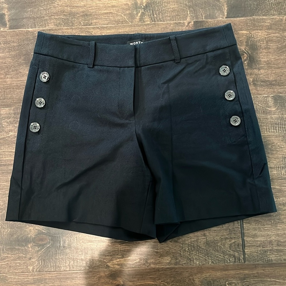 Worth navy pique shorts